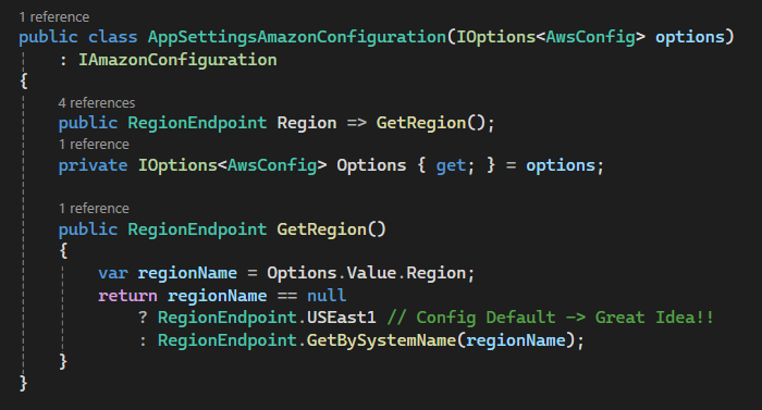 AwsEmailer using AmazonConfiguration