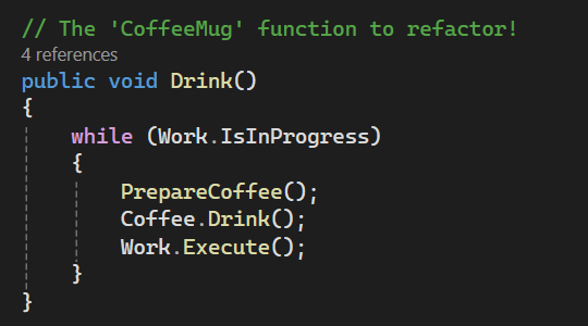 Fourth improvement - Drink()